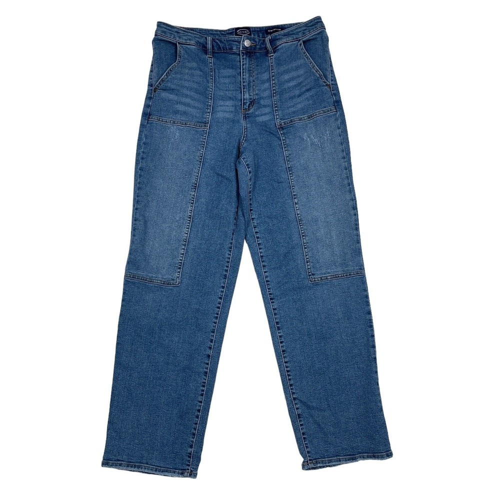 Scoop Retro Trouser Jeans Womens Size 12 Y2K Baggy Benton Stretch Straight Denim